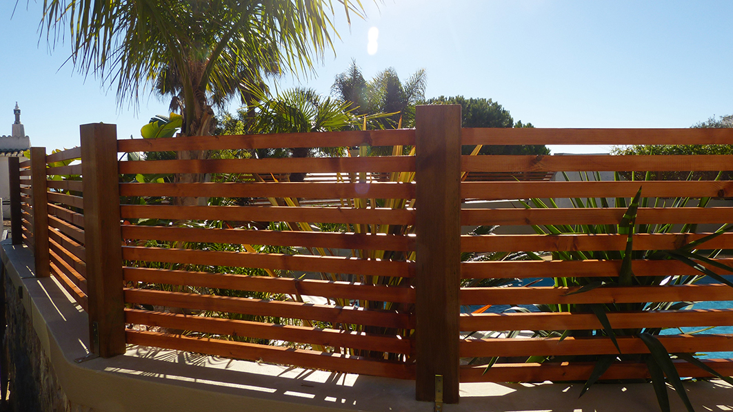 wooden fence in portugal